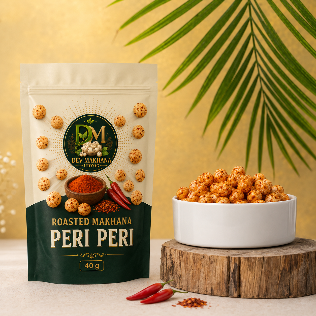 Roasted Makhana Snacks (Peri Peri) (40 g)